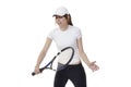 Young smiling tennis player Royalty Free Stock Photo