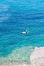 Young snorkeling