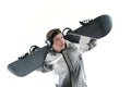 Young snowboarder