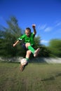 Young soccer player