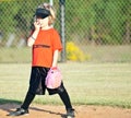 Young Softball Player/Girl Royalty Free Stock Photo