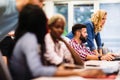 Software engineers working on project and programming in company Royalty Free Stock Photo