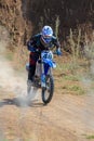 Motocross high jump Royalty Free Stock Photo