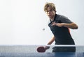 Young sportsman playing table tennis Royalty Free Stock Photo