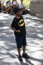 Young street performer or busker on the street of New York City