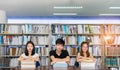 Young Student Asian Group Teenager with school folders