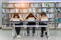 Young Student Group Reading Book Royalty Free Stock Photo