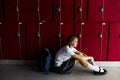 Young student torturing of school bullying Royalty Free Stock Photo