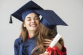 Young students graduating from university Royalty Free Stock Photo