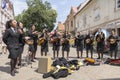 Students from Porto, Portugal sing in Zagreb, Croatia