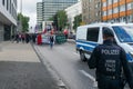 Young students protest against the right politic and the radicalism party `Der 3. Weg`