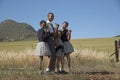 Young students at the roadside South Africa