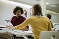 Young students sitting in the classroom Royalty Free Stock Photo