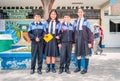 Young Students with Uniform Royalty Free Stock Photo