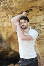 Young stylish smiling man dressed in polo shirt Royalty Free Stock Photo