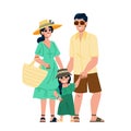 young summer family fashion vector