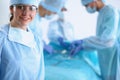 Young surgery team in the operating room Royalty Free Stock Photo