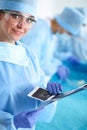 Young surgery team in the operating room Royalty Free Stock Photo