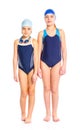 Young swimmer girls