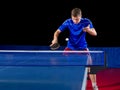 Young table tennis player Royalty Free Stock Photo