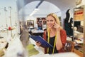 Young tailor woman