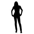 Young tall woman standing Royalty Free Stock Photo