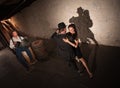 Young Tango Dancers Performing Royalty Free Stock Photo