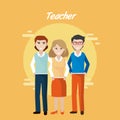 Young teachers teamwork