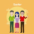 Young teachers teamwork