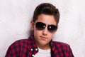 Young teenage boy posing. Royalty Free Stock Photo