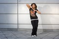 Young teenager dancing hip hop Royalty Free Stock Photo