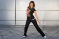 Young teenager dancing hip hop Royalty Free Stock Photo