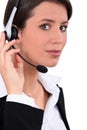 Young telephone operator