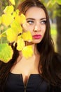 Young thoughtful brunette Royalty Free Stock Photo