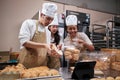 Three young bakery startups live streaming, pastry sales online promotion