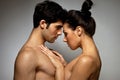 Young Topless Lovers Royalty Free Stock Photo