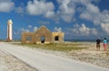 Young Tourist Couple at Lighthouse - Bonaire Royalty Free Stock Photo