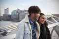 Young Tourist Couple Visiting London In Winter