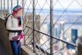 Young tourist enjoying the view of New York Royalty Free Stock Photo