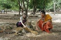 Young tourist girl in The Tiger Temple