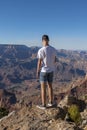 Tourist in Grand Canyon National Park, Arizona