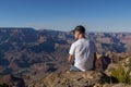 Tourist in Grand Canyon National Park, Arizona