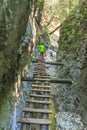 Gorge of Piecky in Slovak Paradise, Slovakia Royalty Free Stock Photo