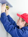 Young tradesman in uniform Royalty Free Stock Photo