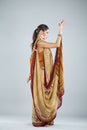 Young traditional Asian Indian woman in indian sari