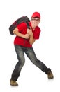 The young traveller with backpack Royalty Free Stock Photo