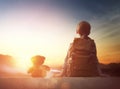 Young traveller with backpack Royalty Free Stock Photo