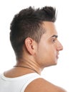 Man with spiky hair Royalty Free Stock Photo