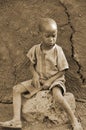 Young unidentified African children from Masai tribe