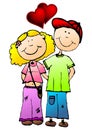 Young valentines couple Royalty Free Stock Photo